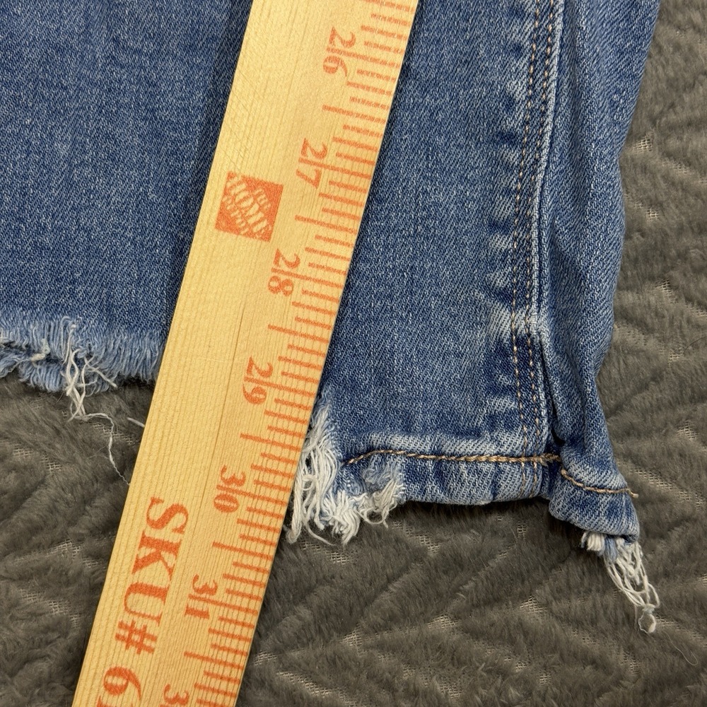 American Eagle Womens Size 6 Short Medium Super High Rise Baggy Wide Leg Jeans - Picture 10 of 16